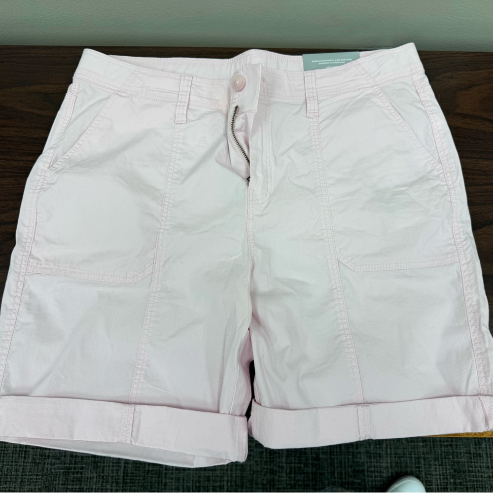 Chico's Pink Cargo Shorts Casual Chic